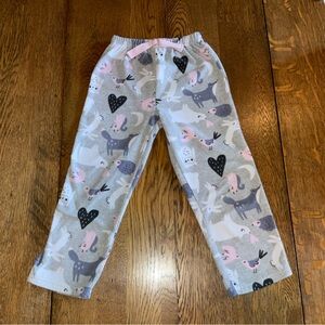 Kids Pajamas with Animal Print - Gray and Pink